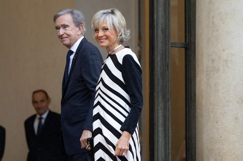 Bernard Arnault mit seiner Ehefrau Hélène Mercier