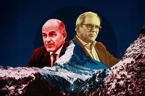 Montage: Die Tengelmann-Brüder und das Matterhorn