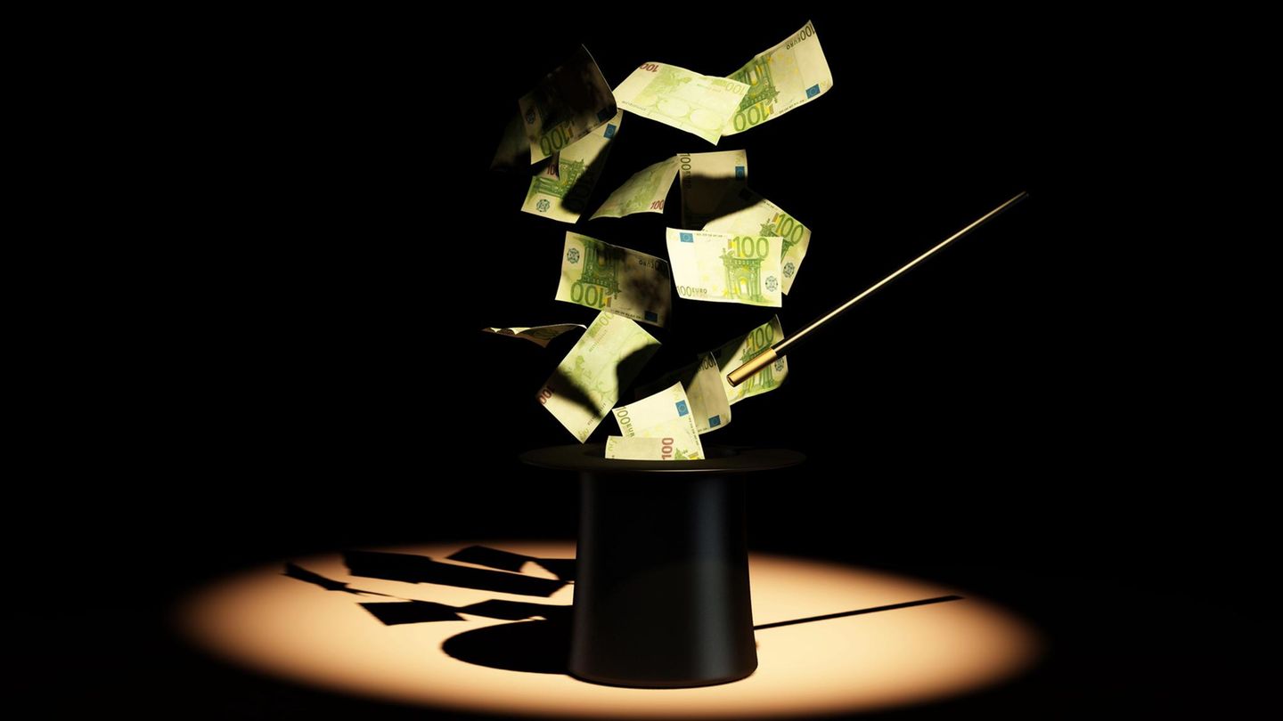 Zauberhut mit Geld