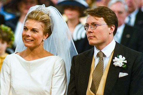 Prinz Constantijn und Prinzessin Laurentien an ihrem Hochzeitstag.