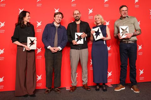 Die mit dem stern-Preis 2026 Ausgezeichneten (v.l.n.r.): Nicole Rosenbach, Emile Ducke, Philipp Daum, Katrin Wegner und Erik Westermann