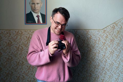 Szene mit Pawel Talankin aus der Doku und dem Oscar-Gewinnerfilm "Ein Nobody gegen Putin". Der Dokumentarfilm ist bis 2030 in de