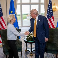 Donald Trump und Ursula von der Leyen im Weißen Haus