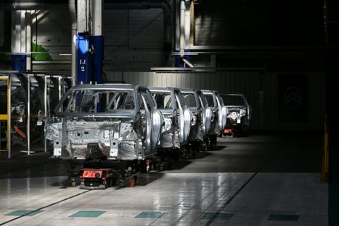 Citroën-Produktion in Chartres-de-Bretagne bei Rennes