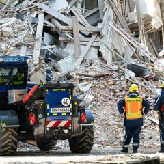 Das Technische Hilfswerks (THW) ist in Görlitz nach wie vor im Einsatz. Foto: Sebastian Kahnert/dpa