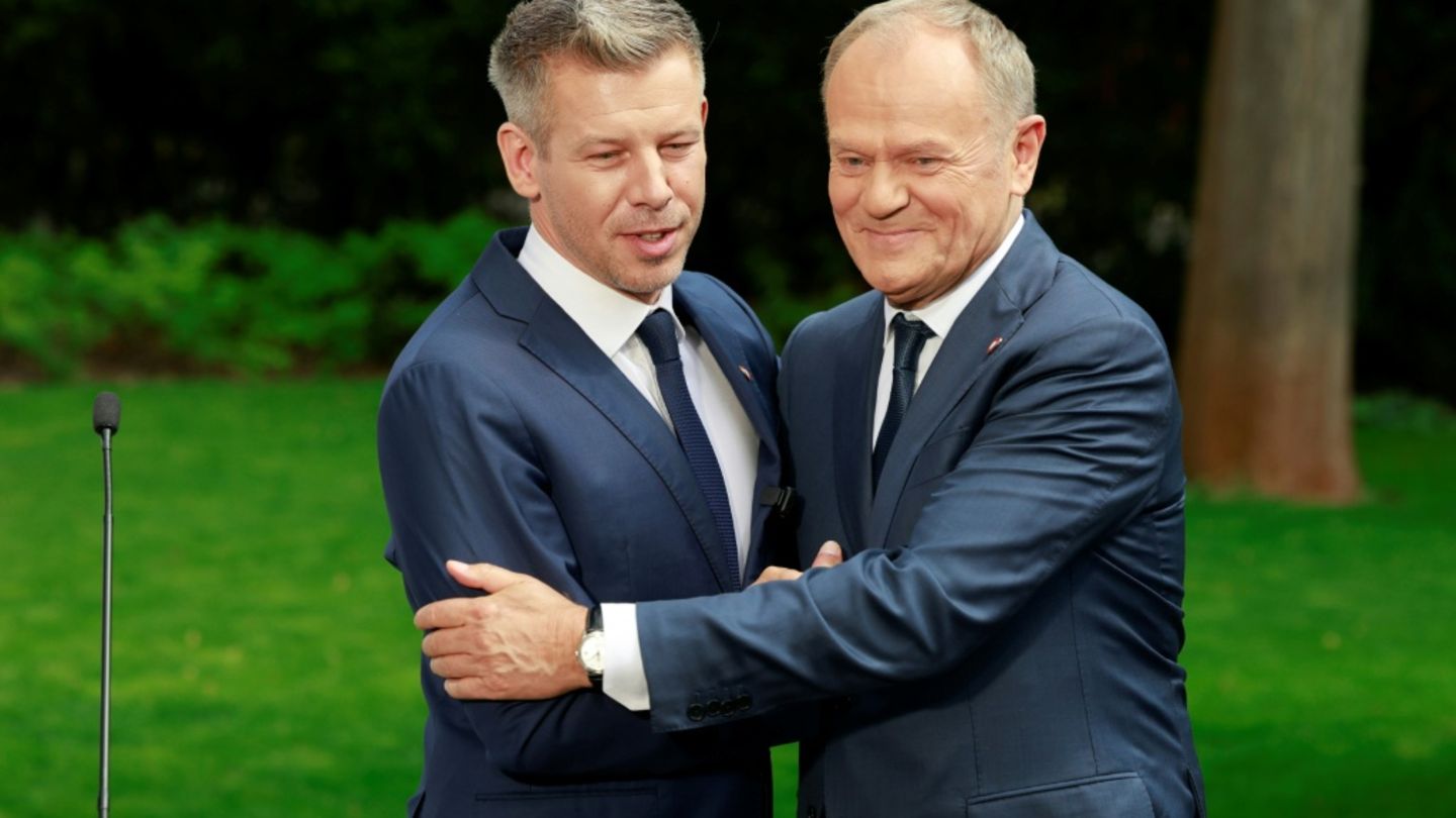 Magyar (l.) und Tusk in Warschau