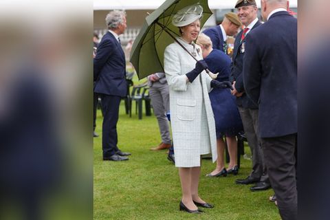 Prinzessin Anne bei ihrer Gartenparty vor dem Buckingham-Palast.