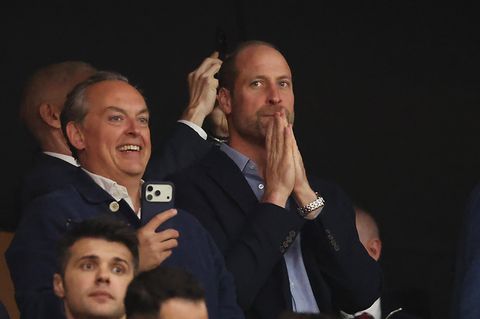 Prinz William auf der Tribüne beim Europa-League-Finale