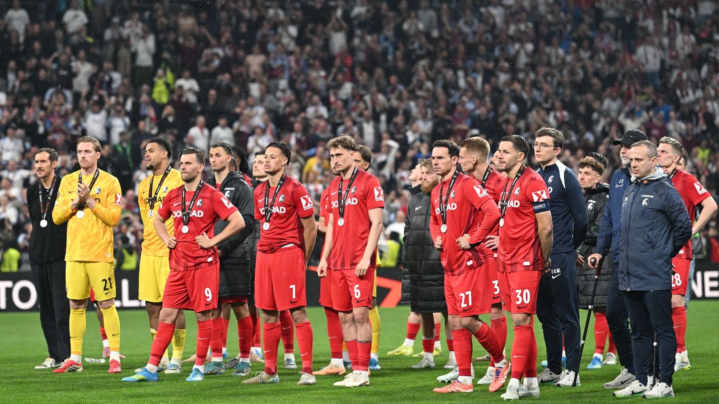 Dem SC Freiburg blieb die Körnung einer famosen Europa-League-Saison verwehrt. Foto: Robert Michael/dpa