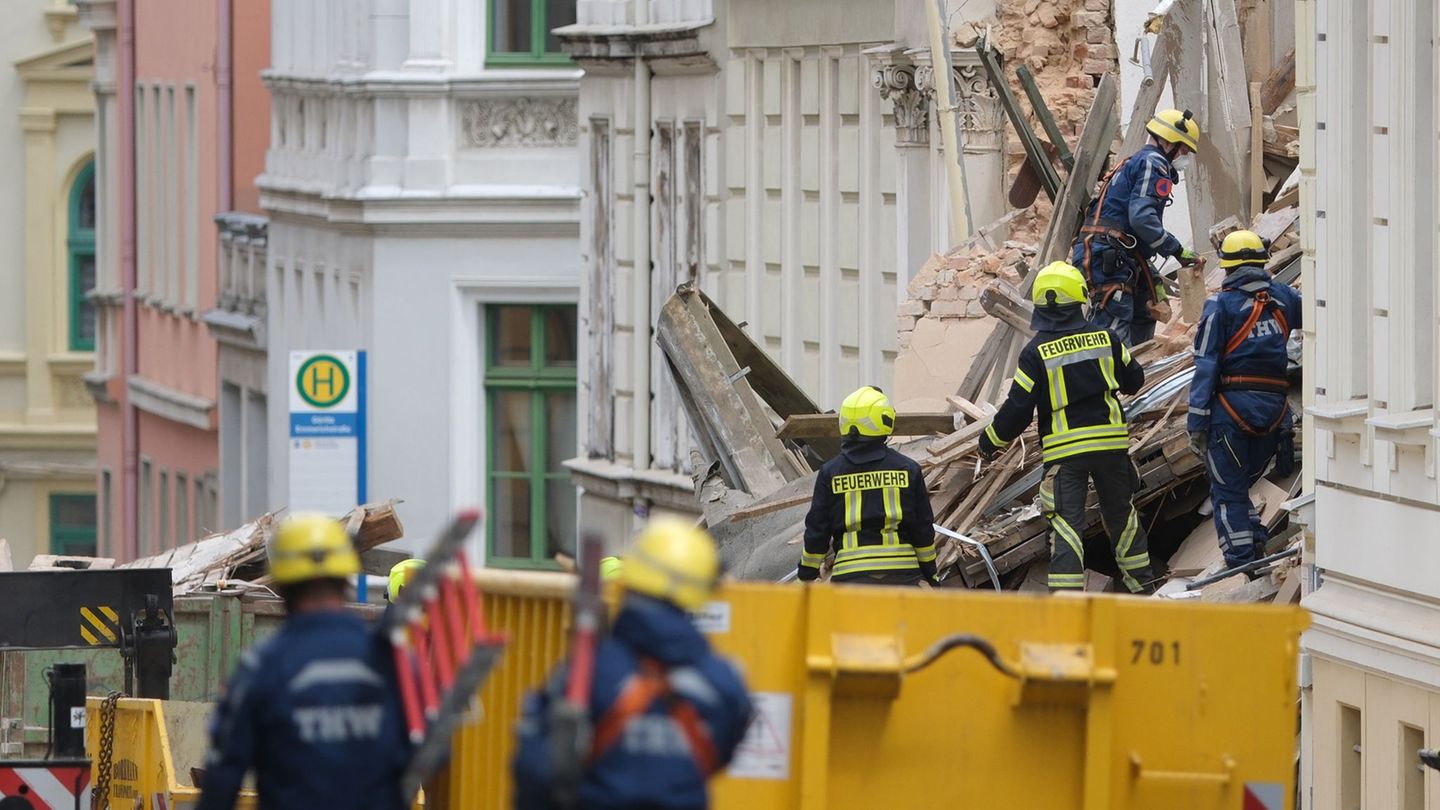 Tragödie: Frauenleiche nach Hauseinsturz in Görlitz gefunden