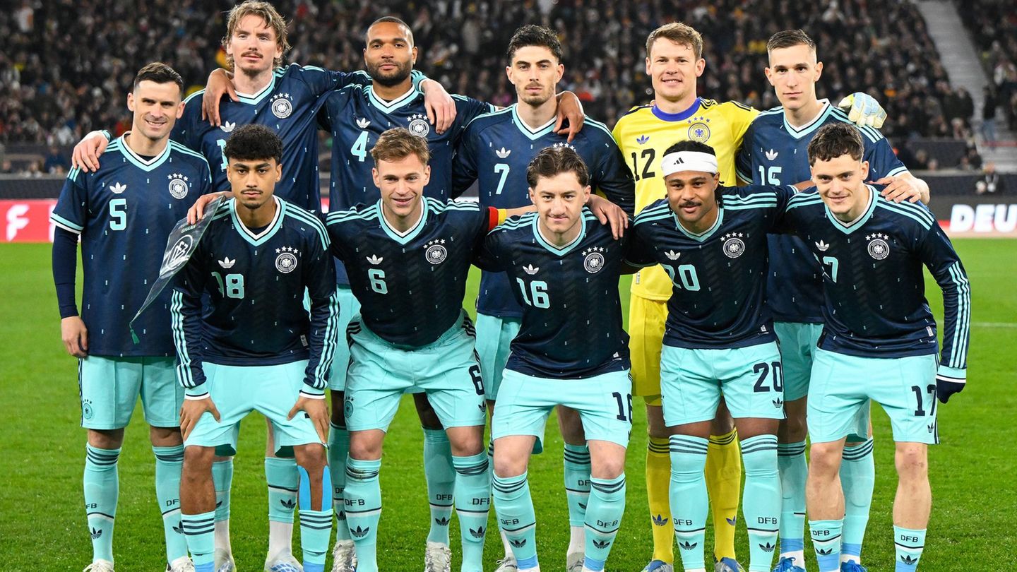 Das DFB-Team vor dem Testspiel gegen Ghana im März.