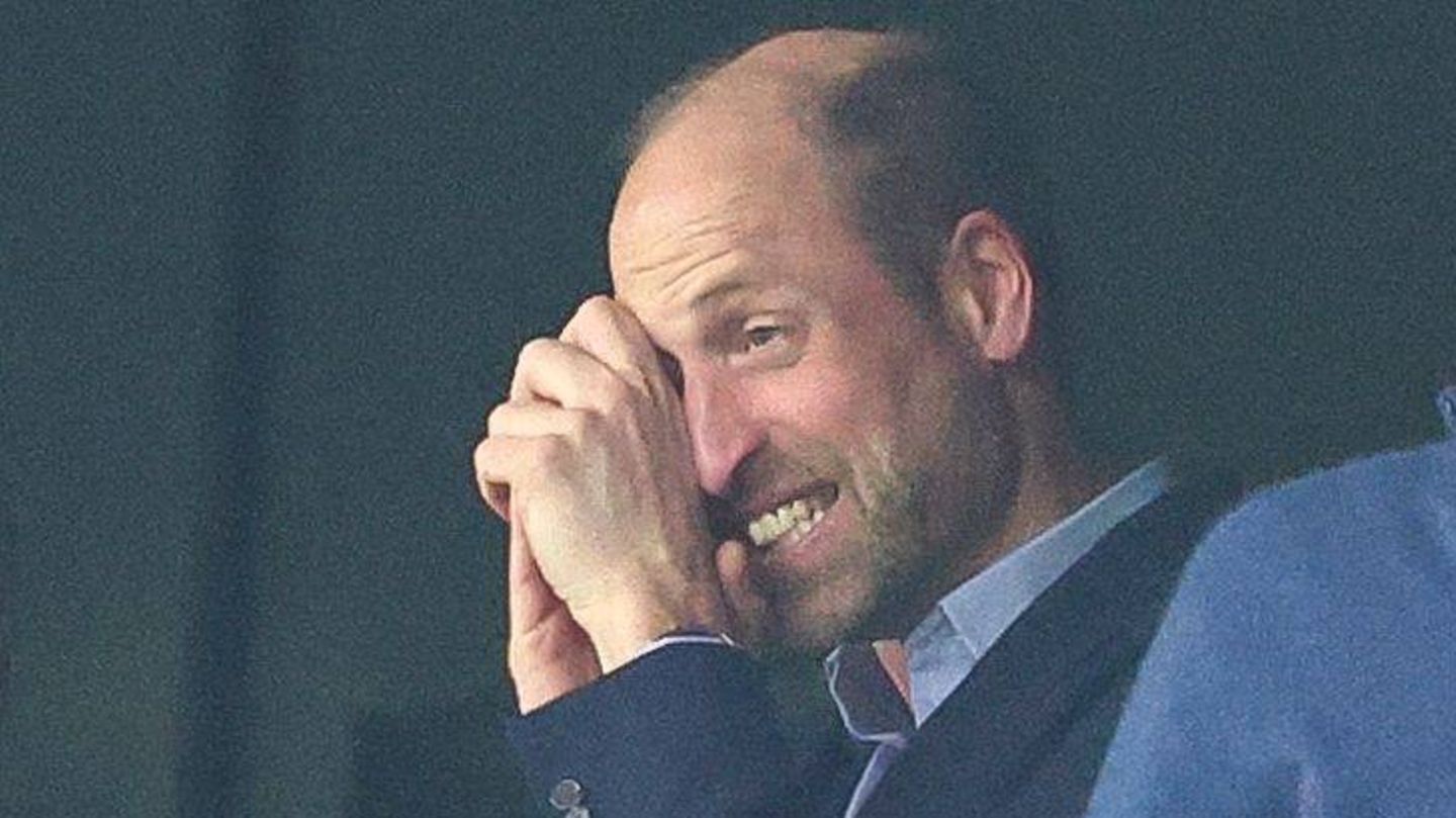 Prinz William beim Spiel Aston Villa gegen den SC Freiburg