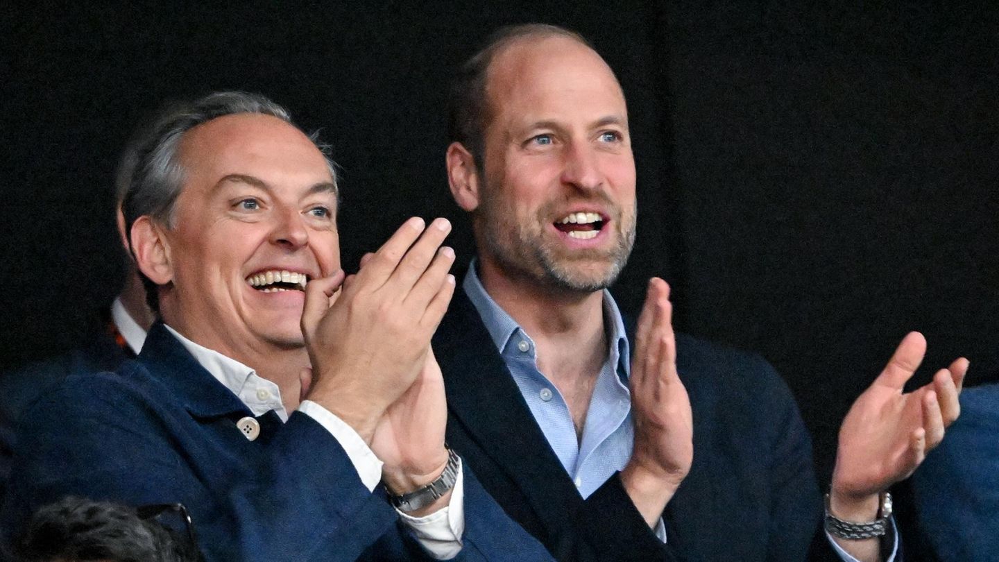 Prinz William beim Spiel Aston Villa gegen den SC Freiburg