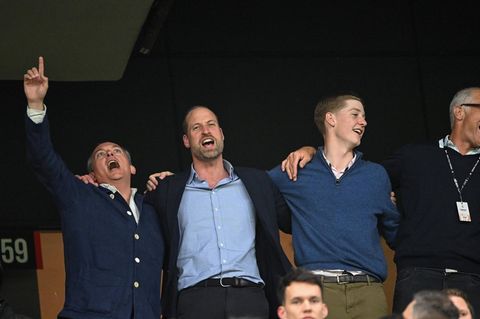 Prinz William beim Spiel Aston Villa gegen den SC Freiburg