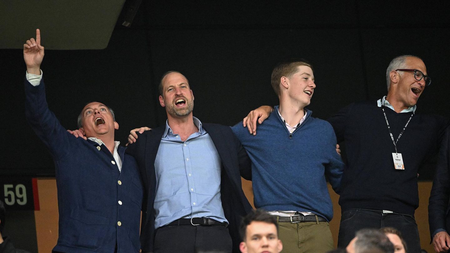 Prinz William beim Spiel Aston Villa gegen den SC Freiburg