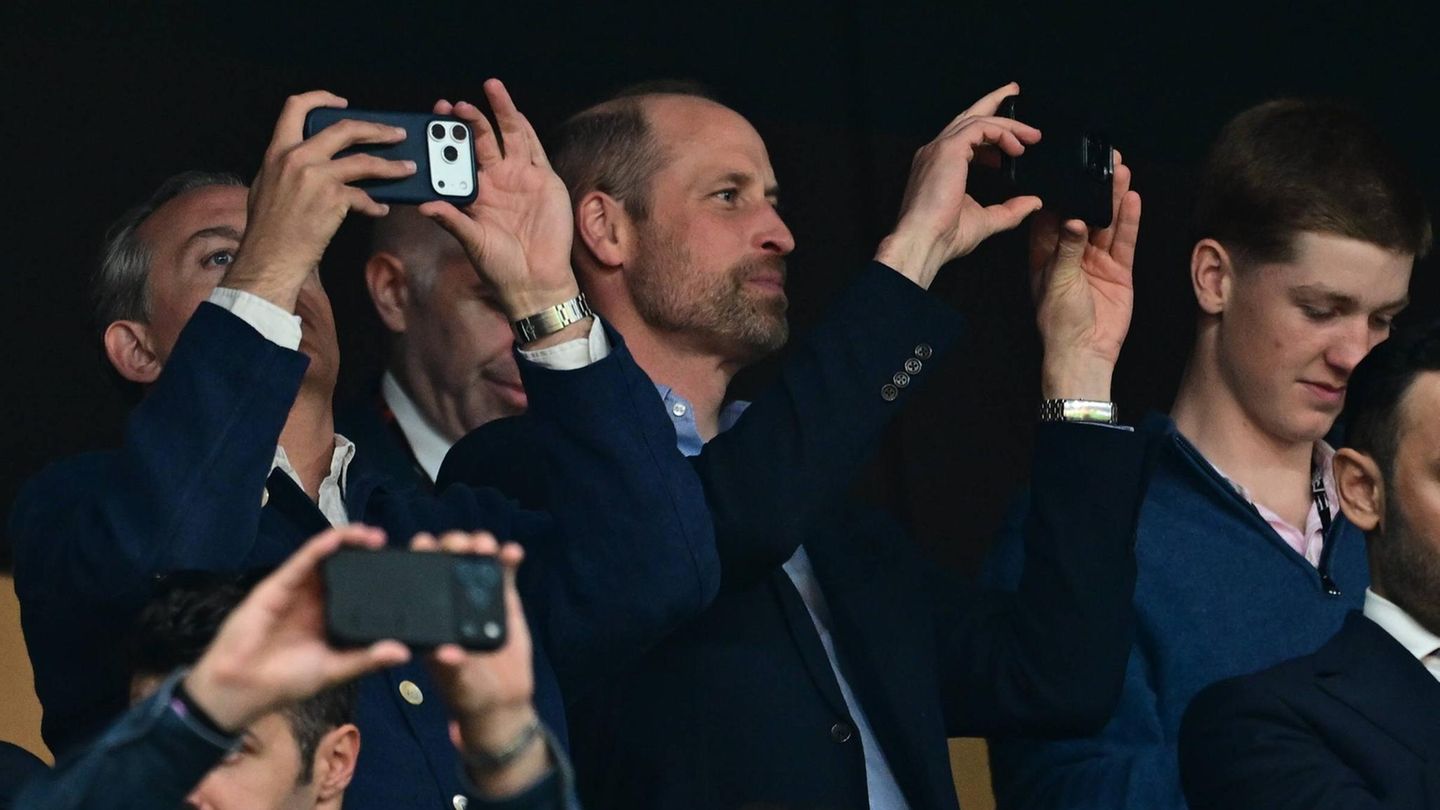 Prinz William beim Spiel Aston Villa gegen den SC Freiburg