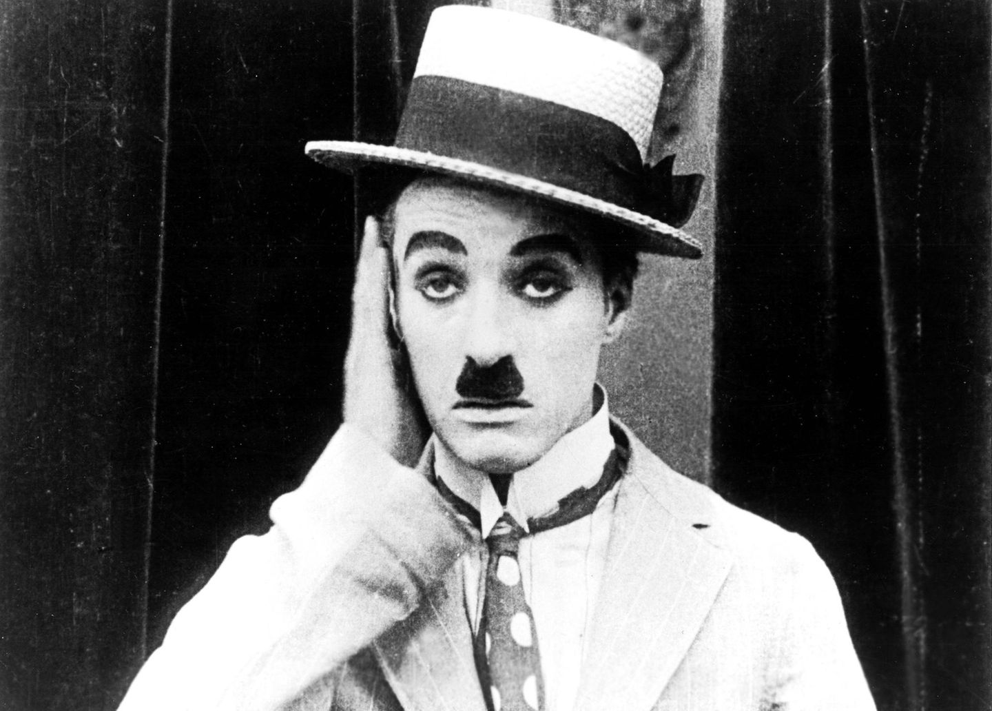 Charlie Chaplin in einer Filmszene