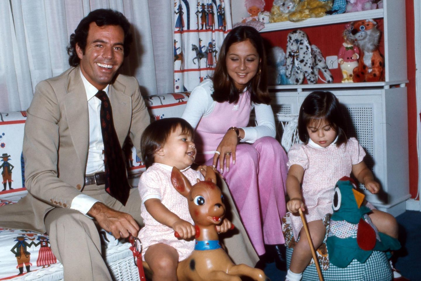 Julio Iglesias mit seiner Familie