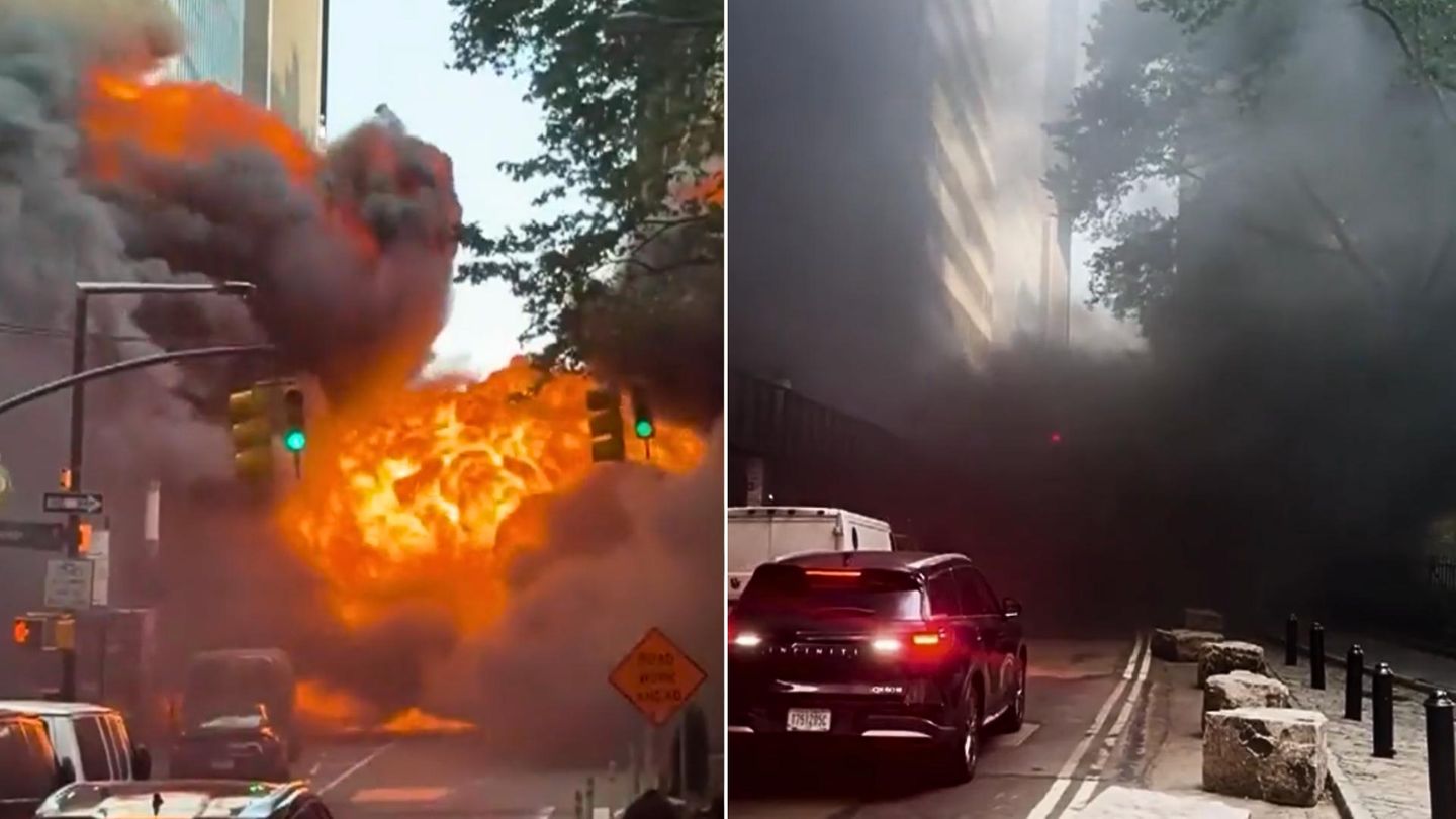New York: Riesiger Feuerball wälzt sich plötzlich durch Manhattan