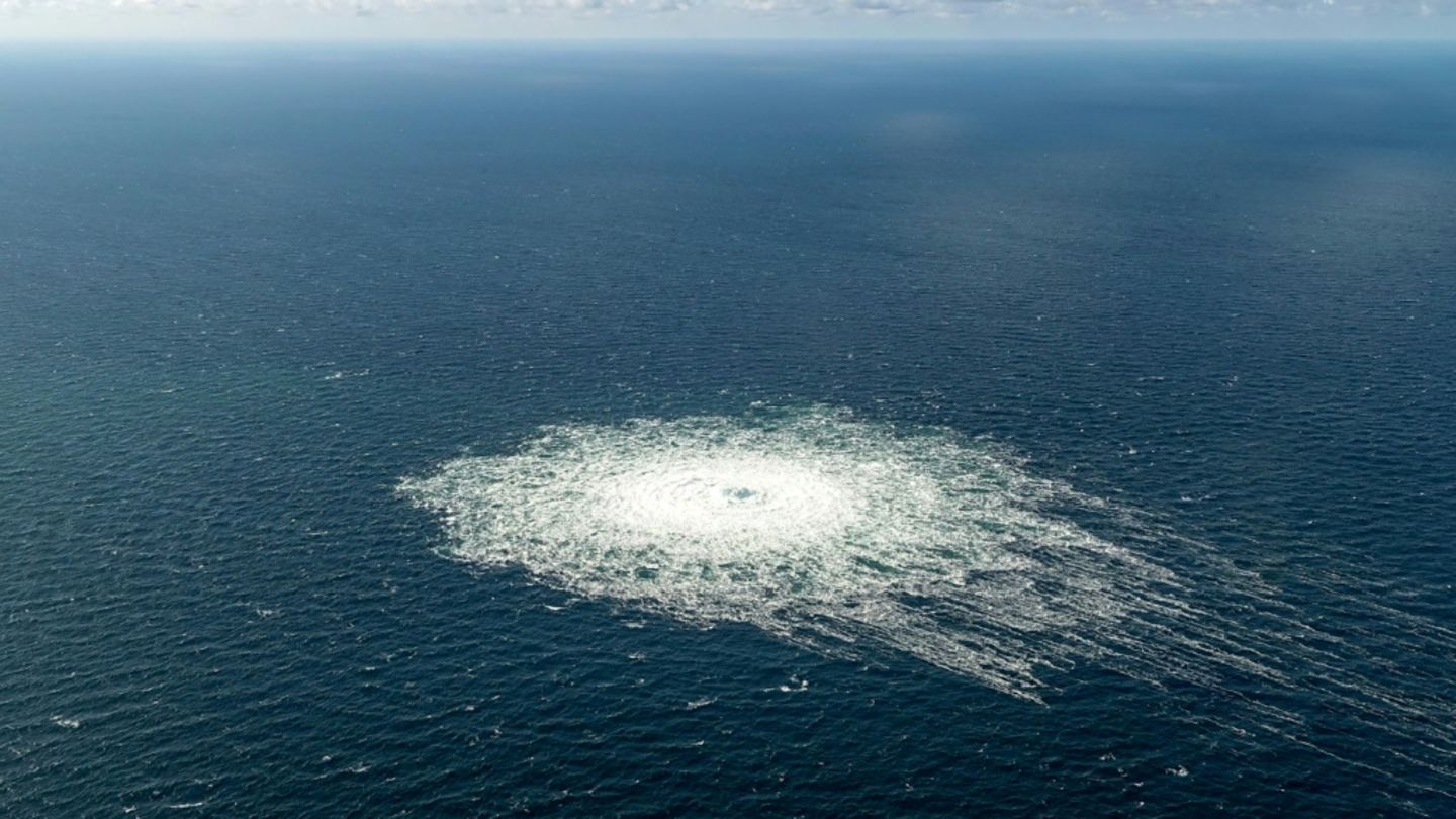 Gasaustritt nach Detonation an Nord-Stream-Pipeline