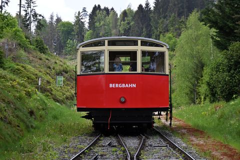 Wegen notwendiger Bauarbeiten wird der Betrieb auf der Steilstrecke zwischen Obstfelderschmiede und Lichtenhain von Mitte Juli b