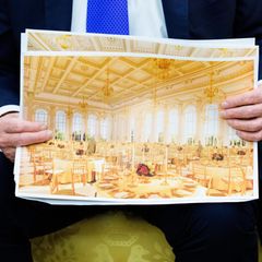 Viel Gold: Der geplante Ballsaal von Donald Trump