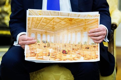 Viel Gold: Der geplante Ballsaal von Donald Trump