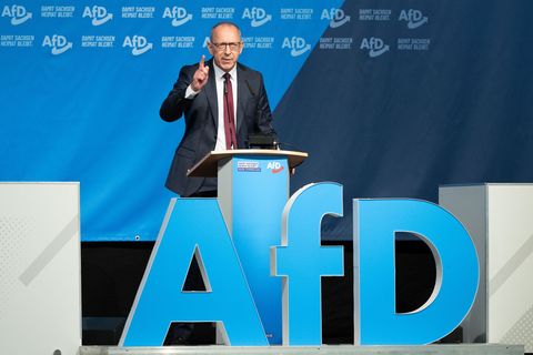 Sachsens AfD-Partei- und Fraktionschef Jörg Urban sieht seine Partei reif für eine Alleinregierung im Freistaat. (Archivbild) Fo
