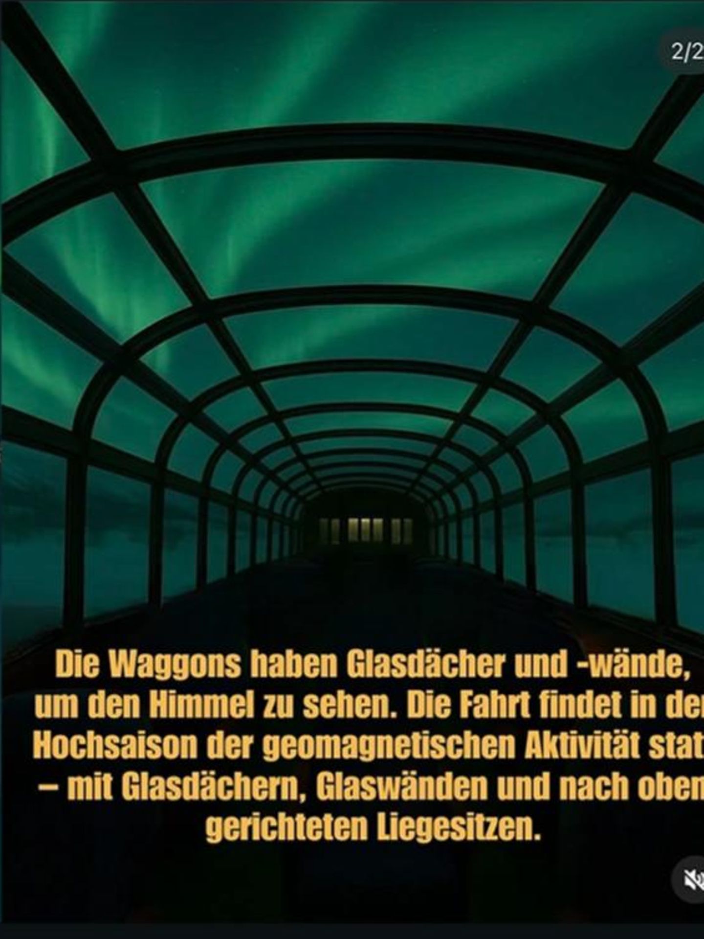 Polarlicht Zug Norwegen Fake