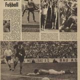 Erst im Innenteil findet der WM-Sieg Erwähnung, auf einer schmalen Seite. „Niemals hingen so viele Deutsche während einer Fußballsendung an den Lautsprechern der Radioapparate wie bei dem gloriosen Vormarsch unserer Elf vom 7:2 im zweiten Türkenspiel, dem harterkämpften 2:0-Sieg über die ebenso abwehrstarken wie schuhschwachen Jugoslawen und dem 6:1 gegen Österreich bis zum triumphalen Einzug ins Endspiel“, heißt es darin. Und dort, im Wankdorf-Stadion von Bern, ging das DFB-Team nach dem 3:2-Sieg gegen Ungarn als Weltmeister vom Platz.