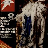 1974 war die Freude im stern schon größer: Im Münchner Olympiastadion besiegt die Mannschaft von Trainer Helmut Schön am 7. Juli die Niederlande im Finale mit 2:1. Unangefochtener Kopf der Mannschaft: Kapitän Franz Beckenbauer. Der Kaiser herrscht nach dem Triumph über Hunderttausende stern-Cover.