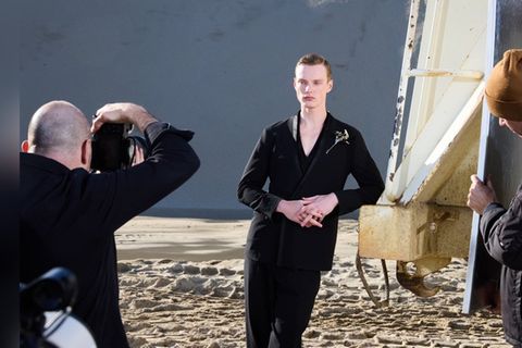 Model Luis beim Cover-Shooting: Steht er im Finale?