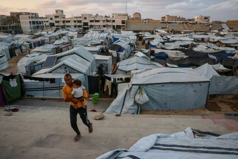 Notunterkünfte im Gazastreifen