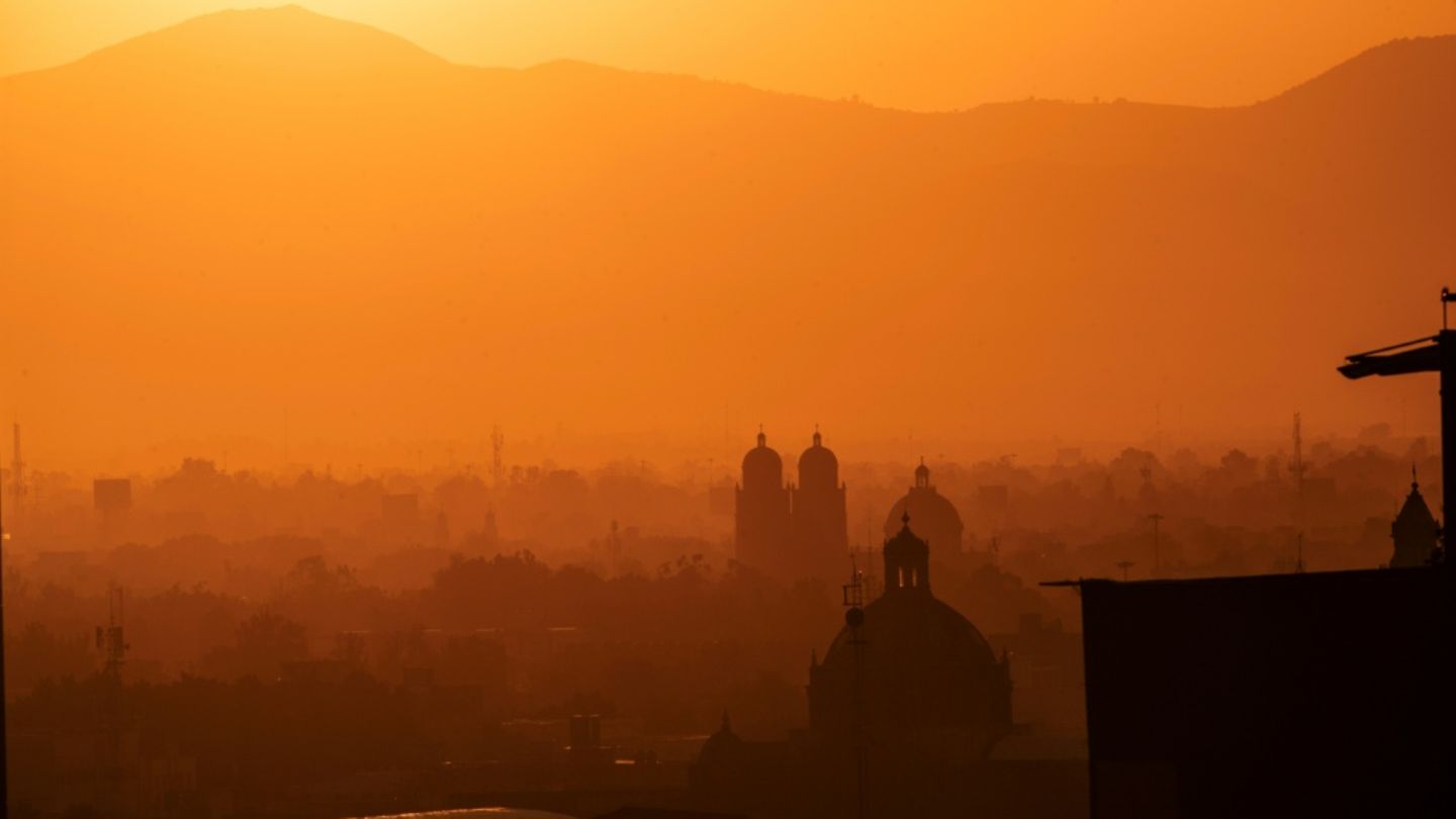 Sonnenaufgang in Mexiko-Stadt