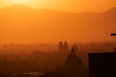 Sonnenaufgang in Mexiko-Stadt