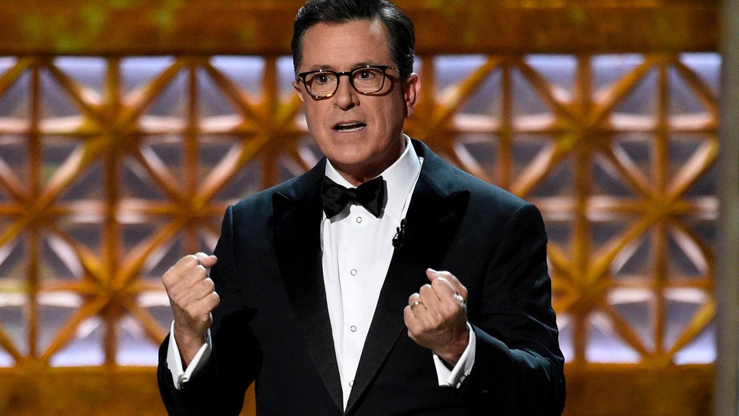 Colbert moderierte zum letzten Mal. (Archivbild) Foto: Chris Pizzello/AP/dpa