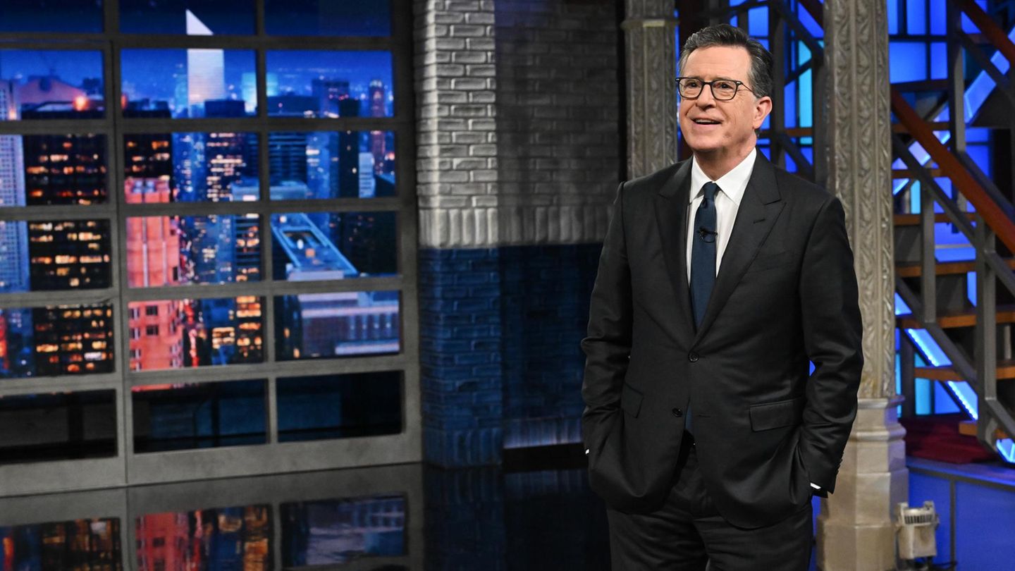 Stephen Colbert im Studio der "Late Show"
