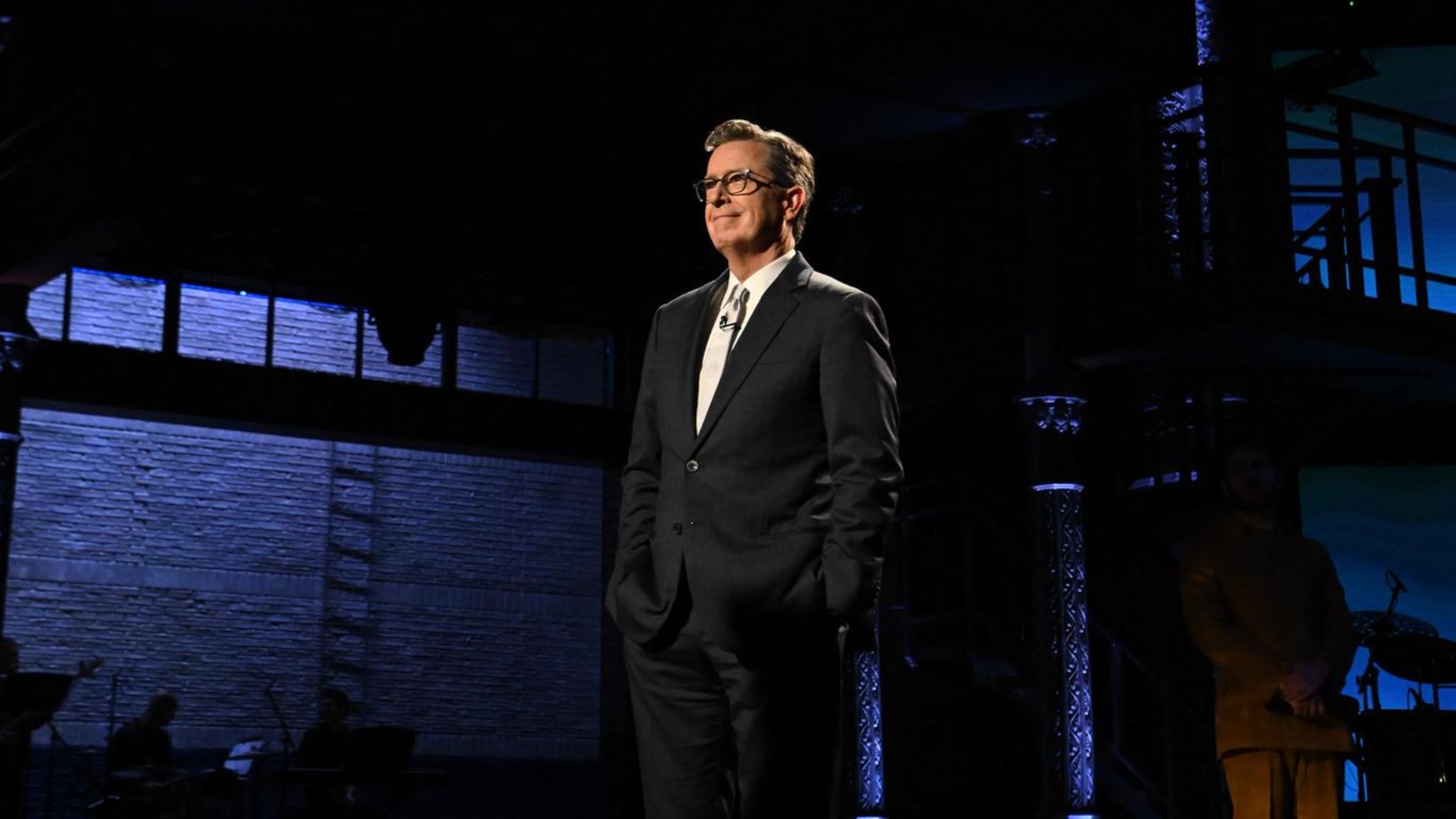 Stephen Colbert im Studio der Late Show
