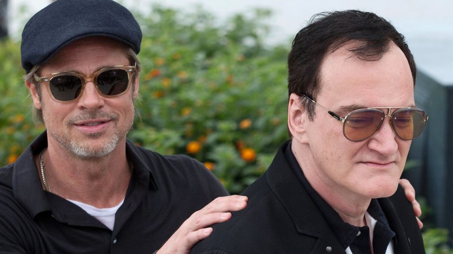 Brad Pitt und Quentin Tarantino bei einem gemeinsamen Auftritt in Cannes.