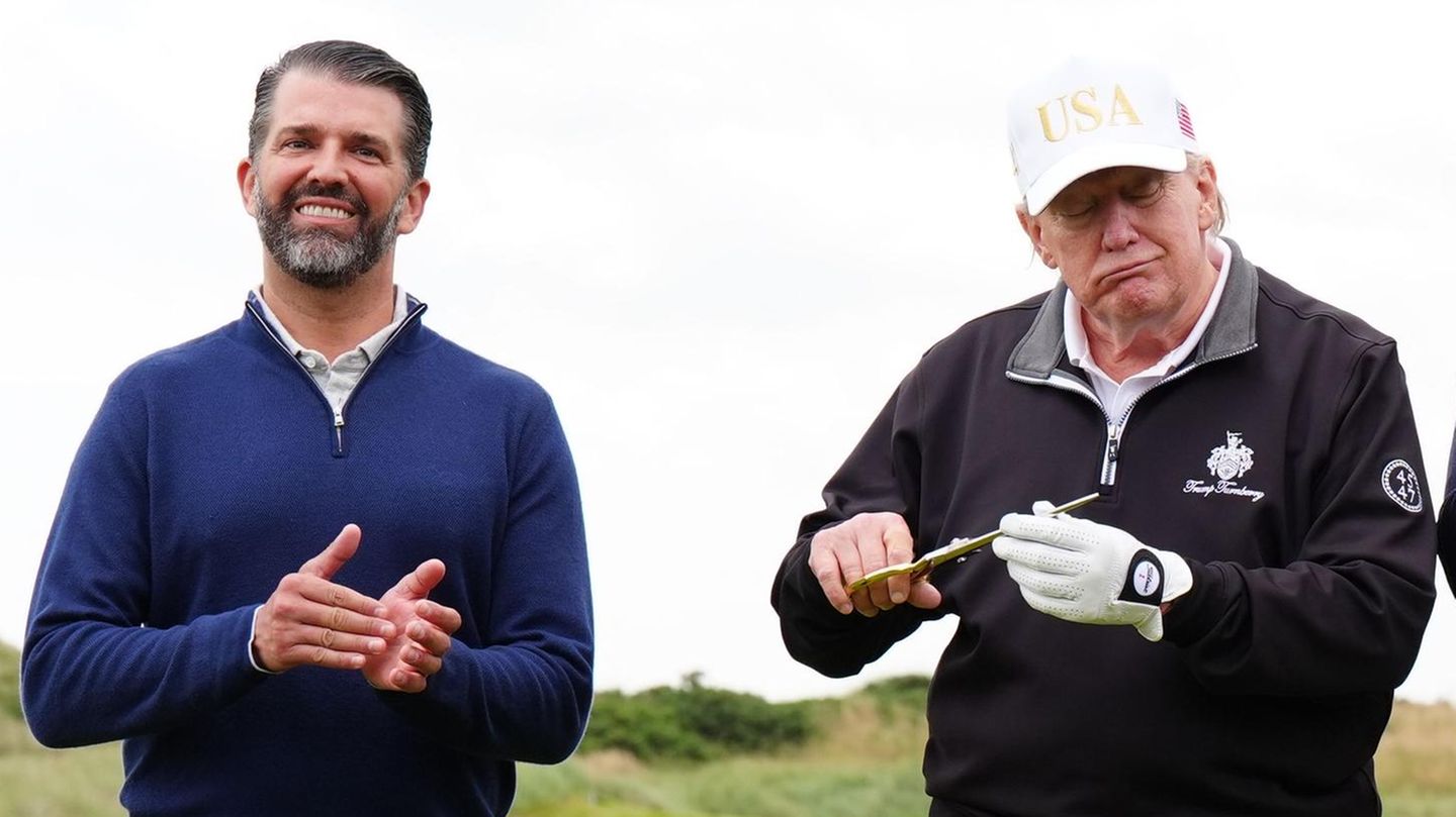 Donald Trump mit seinem Sohn Donald Jr.