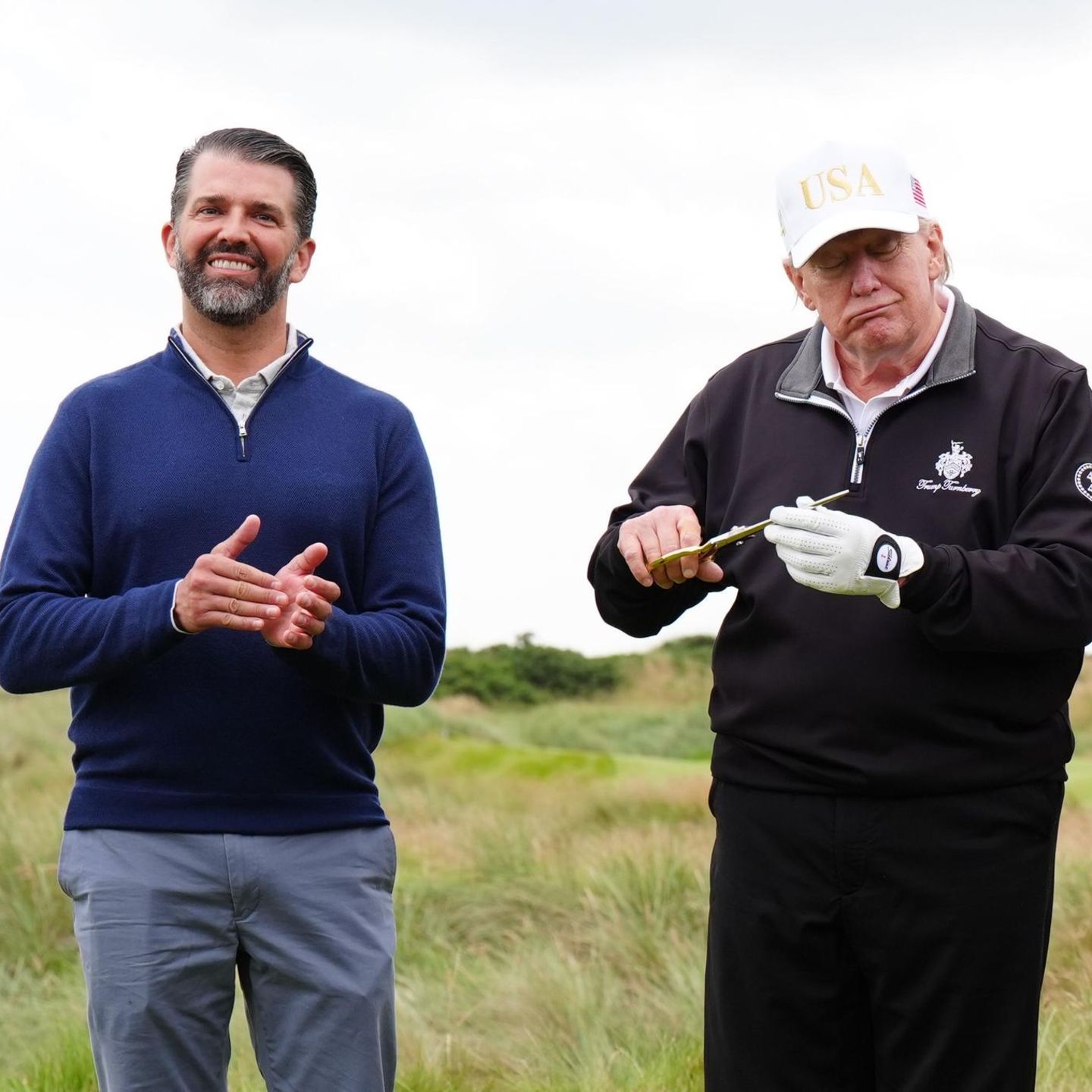 Donald Trump mit seinem Sohn Donald Jr.