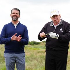 Donald Trump mit seinem Sohn Donald Jr.