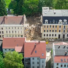 Der Rettungseinsatz nach dem Einsturz des Gründerzeithauses in Görlitz dauerte etwa 72 Stunden. Foto: Sebastian Kahnert/dpa