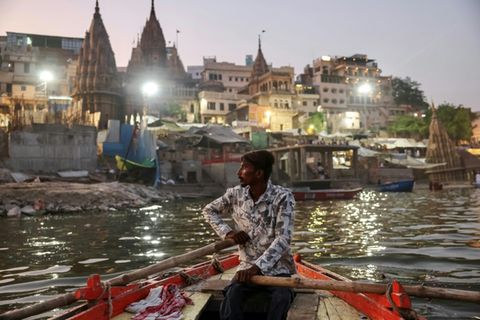 Auf dem heiligen Fluss