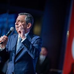 Der ehemalige Parteivorsitzende schickt eine Nachricht aus dem Parteisitz. (Archivbild) Foto: Tunahan Turhan/SOPA Images via ZUM