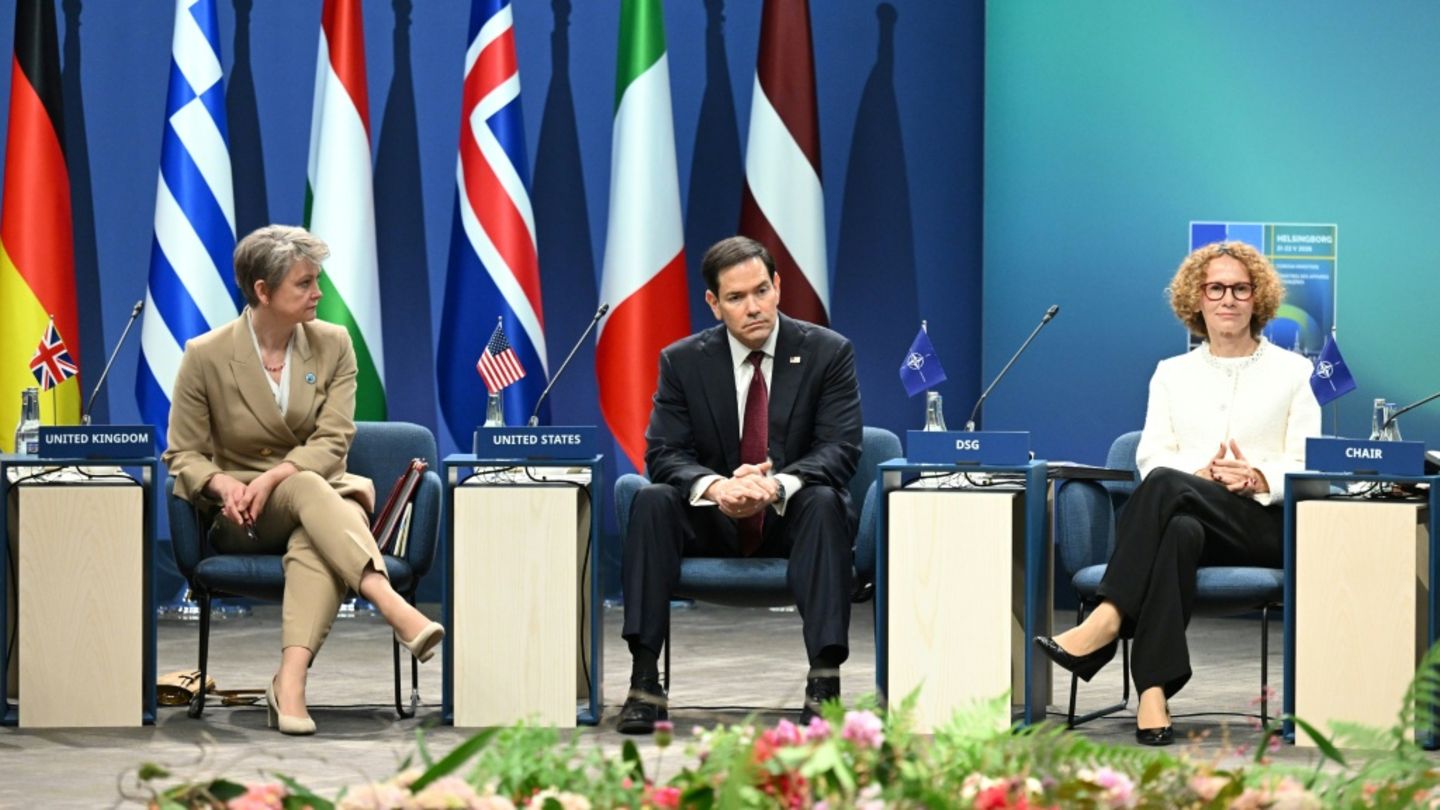 Rubio (M.) beim Nato-Treffen am Freitag