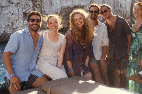 "Der perfekte Urlaub" (v.l.): Elyas M'Barek, Karoline Herfurth, Diana Amft, Florian David Fitz, Frederick Lau und Jessica Schw