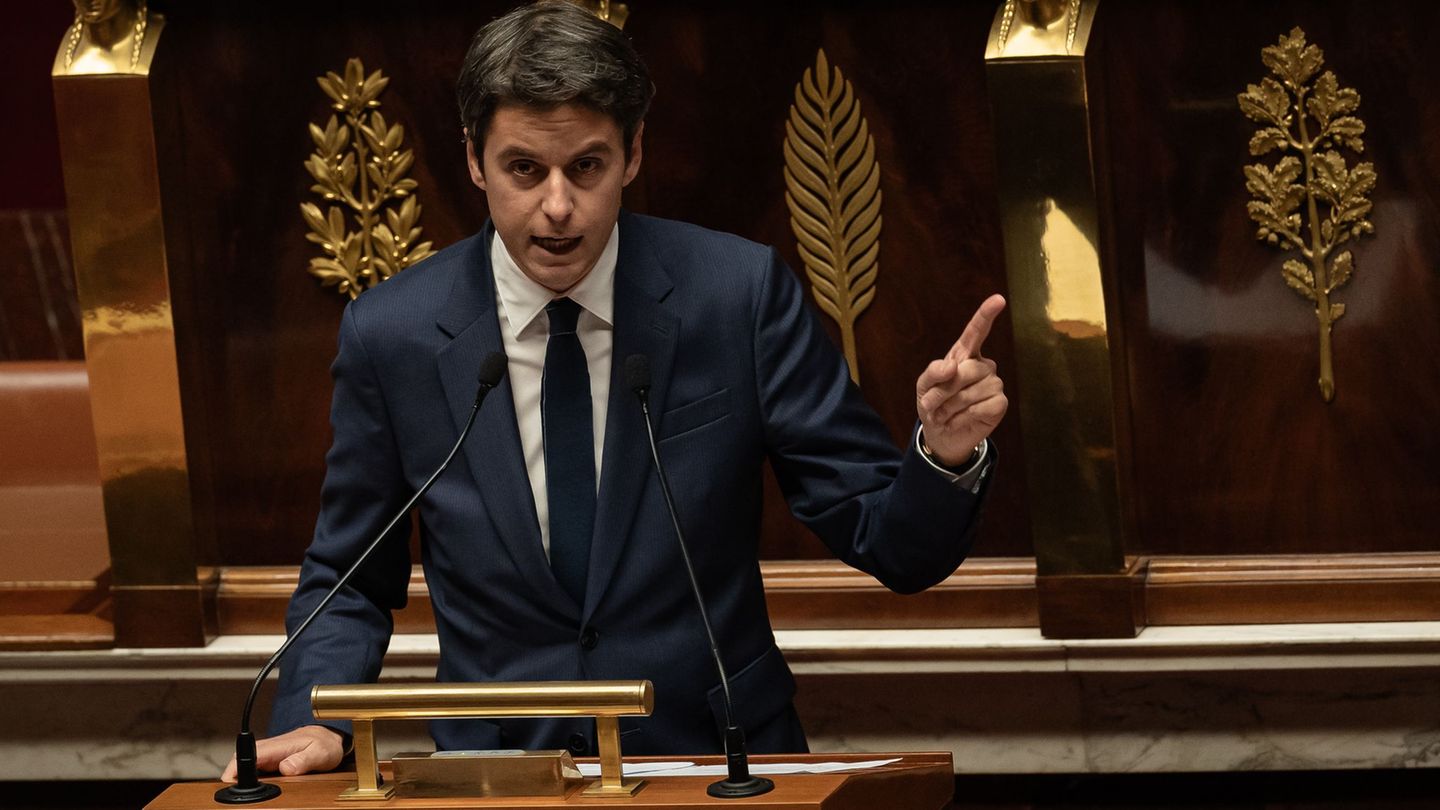 Gabriel Attal will dem französischen Präsidenten Emmanuel Macron in seinem Amt nachfolgen. (Archivbild) Foto: Aurelien Morissard