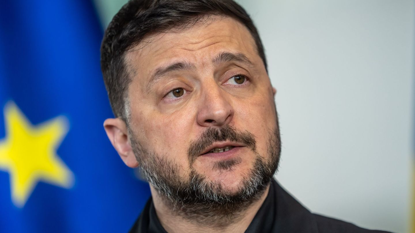 Der ukrainische Präsident Wolodymyr Selenskyj fordert eine rasche EU-Mitgliedschaft seines Landes. (Archivbild) Foto: Michael Ka