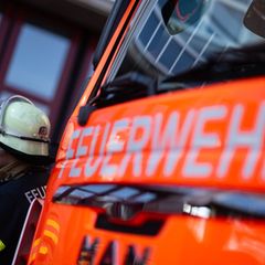 Mit der Hilfe eines Stromaggregats rettet die Feuerwehr den Inhalt eines Kühllasters. (Symbolbild) Foto: Marijan Murat/dpa